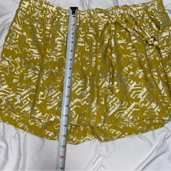 Anthropologie • Floreat | Yellow One Shoulder Embroidered Tank Bohemian medium - Picture 10 of 10